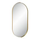 Renwil Aleah 40" Tall Oval Wall Mirror - Yellow