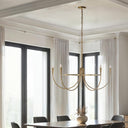 Renwil Luzon 90" Height Ceiling Fixture - Plated Dark Antique Brushed Brass