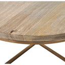 Renwil Liana Indoor Mango Wood Table - Antique Brass