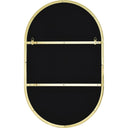Renwil Beckah 40" Tall Oval Wall Mirror - Yellow