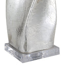 Everren Lyons 31.5" Height Table Lamp - Crackled Mercury Silver