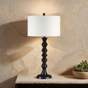 Everren Tulum 32" Height Table Lamp - Matte Black Wash