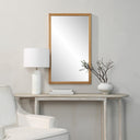 Renwil Salia 40" H x 24" W Wall Mirror - Brown