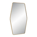 Renwil Mocha 40" Tall Rectangular Mirror - Satin Brass