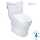 TOTO Washlet+ Aquia IV Arc Two Piece Elongated Dual Flush 1.28 and 0.9 GPF Toilet with Auto Flush S7A Contemporary Bidet Seat