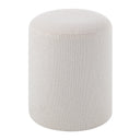 Renwil Corbin Indoor Boucle Ottoman - Off-White