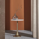 Renwil Amalya Indoor Aluminum Table - Antique Brass