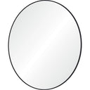 Renwil Cori 40" Tall Round Wall Mirror - Black