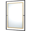 Renwil Gray 38" Tall Rectangle Wall Mirror - Yellow