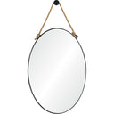 Renwil Parbuckle 42" Tall Oval Wall Mirror - Black