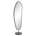 Renwil Arlon 70" Tall Irregular Mirror - Matte Black