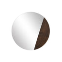 Renwil Ronda 47.25" H x 47.25" W Wall Mirror - Brown