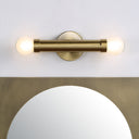 Renwil Dasia 12" Burnished Brass 2-Light Wall Sconce