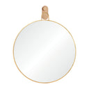 Renwil Kinsley 49" Tall Round Wall Mirror - Yellow
