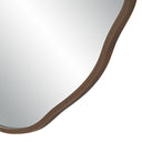 Renwil Bern 40" Tall Round Irregular Mirror - Antique Brushed Brass