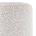Renwil Corbin Indoor Boucle Ottoman - Off-White