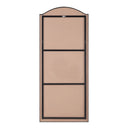 Renwil Balina 72" Tall Rectangular Arch Mirror - Matte Black