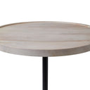 Renwil Antares Indoor Acacia Wood Side Table - Whitewash
