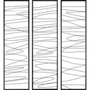 Renwil Studio Line - Linear 19.8" Wide Wall Art - Black