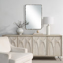 Renwil Pollonia 36" H x 24" W Wall Mirror - Grey