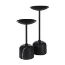 Renwil Uma Indoor Iron Set of 2 Pillar Candle Holder - Matte Black