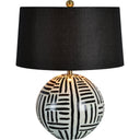 Renwil Milka 24.5" Length Table Lamp - Cream And Black