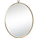 Renwil Azam 34" Tall Round Wall Mirror - Yellow