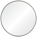 Renwil Lester 30" Tall Round Wall Mirror - Grey
