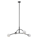 Renwil Nube 54" Wide 4-Light Chandelier - Matte Black