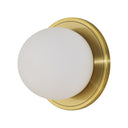 Renwil Hugos 6.5" Length Wall Sconce - Etched White