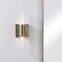 Renwil Chiara 15.75" Ribbed Clear 2-Light Wall Sconce