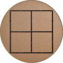 Renwil Fragoso 48" Tall Round Wall Mirror - Yellow
