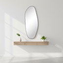 Renwil Enina 65" H x 25.5" W Wall Mirror - Black