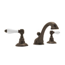 Tuscan Brass / Porcelain Lever Handle