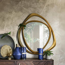Renwil Goldie 42" Tall Irregular Wall Mirror - Yellow