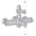 Polished Chrome / Porcelain Lever Handle
