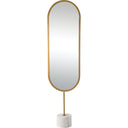 Renwil Taio 70" Tall Oval Wall Mirror - Yellow