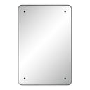 Renwil Aine 36" Tall Rectangular Mirror - Matte Black