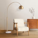 Everren Daleela 77.38" Height Floor Lamp - Brushed Gold