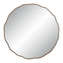 Renwil Bern 40" Tall Round Irregular Mirror - Antique Brushed Brass