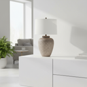 Everren Lattuga 28.5" Height Table Lamp - Textured Beige