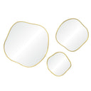 Renwil Nucleus 36/24/16" Tall Irregular Wall Mirror - Yellow