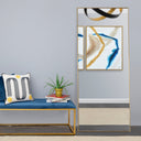 Renwil Crosland 72" Tall Rectangle Wall Mirror - Yellow