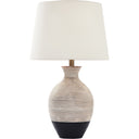 Renwil Ignacio 27" Length Table Lamp - Black And Whitewash