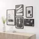 Renwil Carife 5 Piece Wide Wall Art - Black