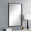 Renwil Annalise 45" Tall Rectangle Wall Mirror - Black