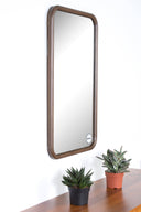 Renwil Dickens 32" Tall Rectangle Wall Mirror - Brown