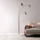 Everren Aguillard 87.5" Height Floor Lamp - Brushed Nickel