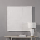 Renwil Medea 48" Wide Wall Art - Matte White