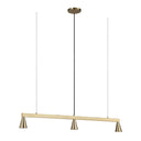 Renwil Linea 42" Wide 3-Light Chandelier - Champagne